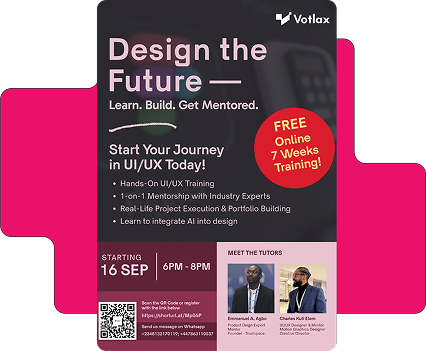 Design the Future UI/UX course poster